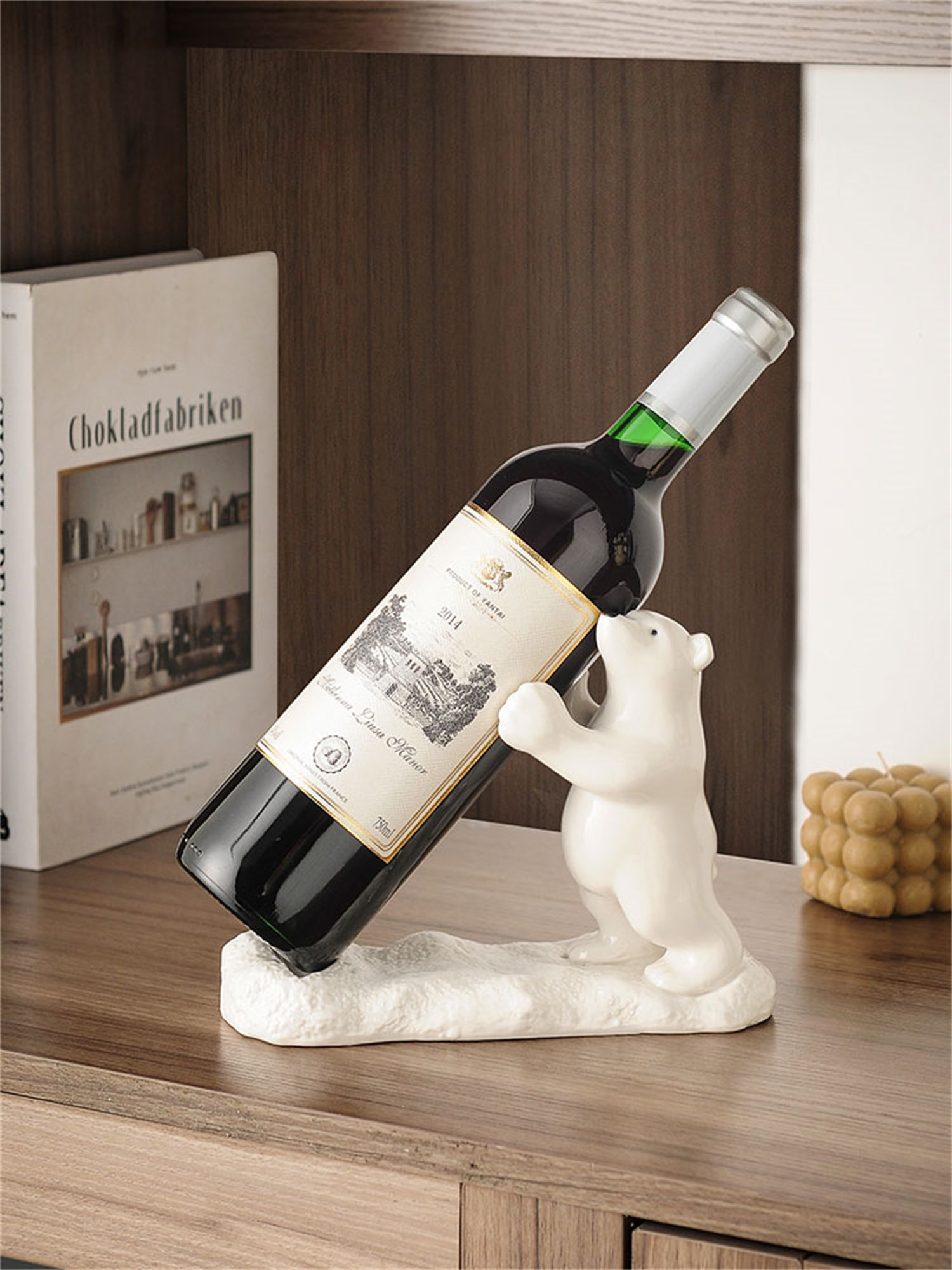 BEAR WINE HOLDER