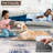 Sorbus Area Rug, Machine Washable, Non-Slip, Low Pile Indoor Carpet with Rubber Backing - Blue (Drift), 2 x 3 Ft. -2002575329