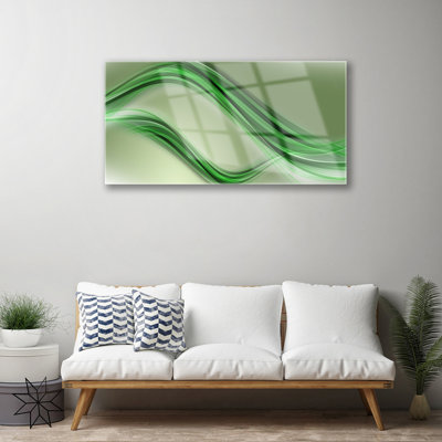 Art Abstract 1 Piece Wall Art on Glass
