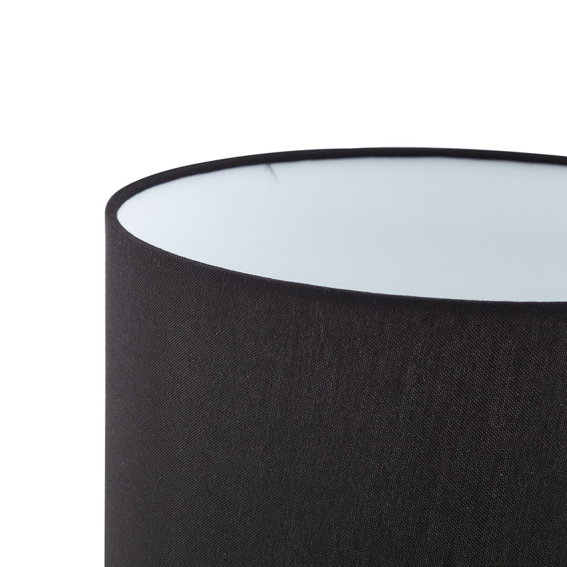 Lashaun Solid Wood Table Lamp, Black