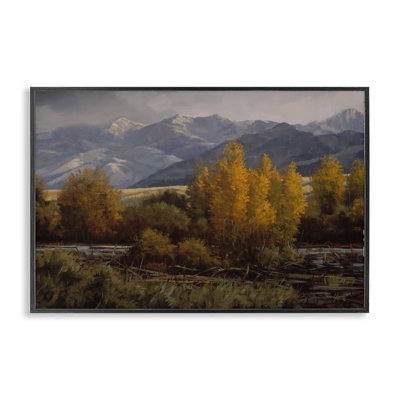 Morning In Montana Mountains Framed Giclee Art, design by Paco Young