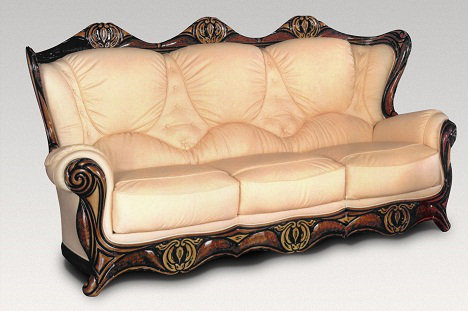 Dodington Faux Leather Sofa, Beige