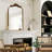Baroque Style Metal Arched Wall Mirror, Decorative Mirror-1504780388-1504780392