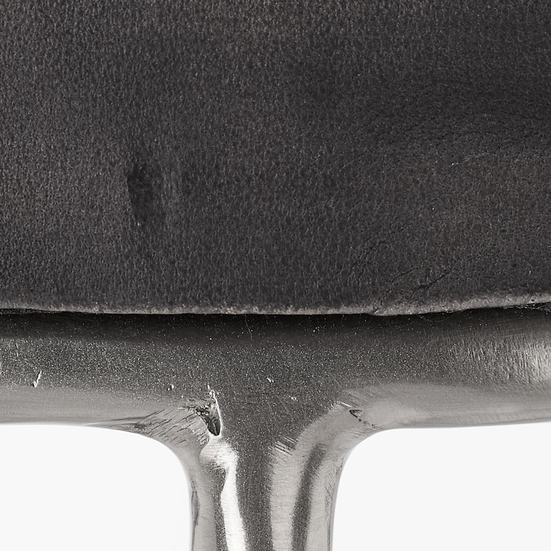 Ozella 30'' Bar Stool, Pewter, Matte Charcoal