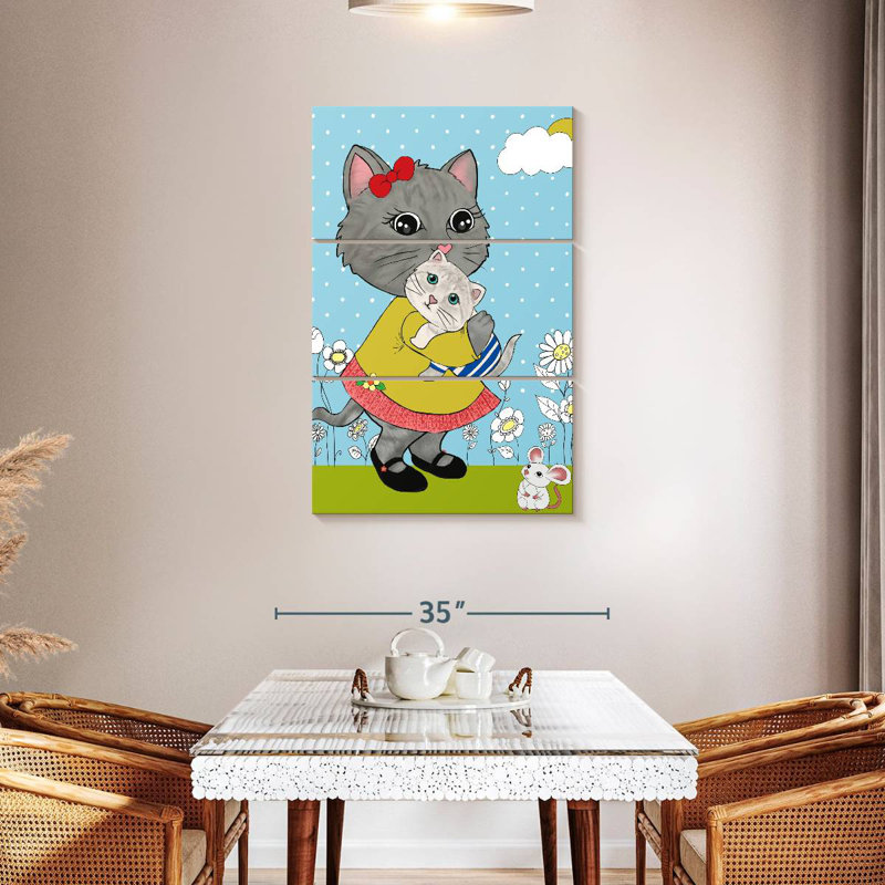 Ashelle Kitty Cuddles, 65" H x 42" W