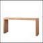 Console 69 po Natural Seagrass - Plateau tissé à la main avec structure en bois d'ingénierie