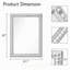 22 po x 30 po avec miroir en bois encadré pour la salle de bain