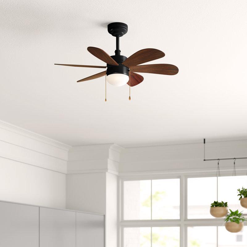 Ilyes 81cm Ceiling Fan, Brown