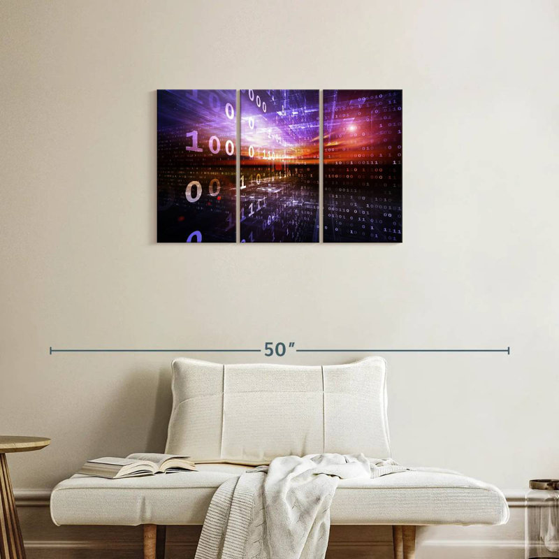 Keiri Digital Numbers, 20" H x 33" W