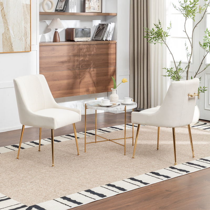Chaise d'appoint Elian, Beige