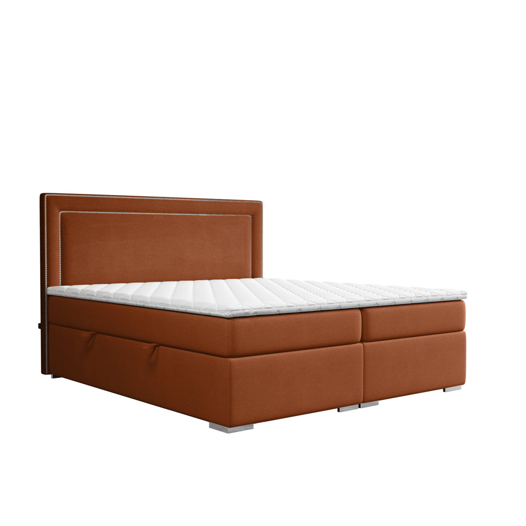 Boxspringbett Bellock mit Topper und Bettkasten