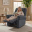 Fauteuil inclinable électrique zero clearance recliner  avec accoudoirs roulés et ports USB-A / C, tissu-1462001205