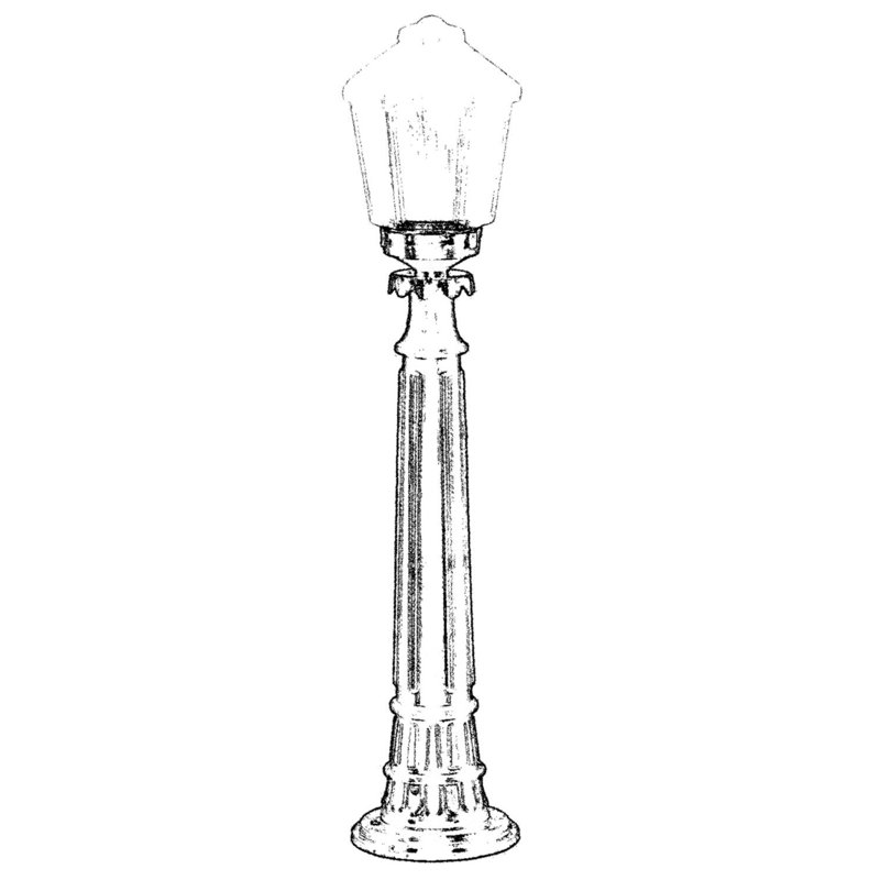 Aarjan Frosted Lamp Post (Full)