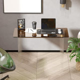Modern Study Table For Home Office - Extended Surface Multi-Purpose Console & Entryway Table, Sturdy Lightweight Design (42.5-Inch)