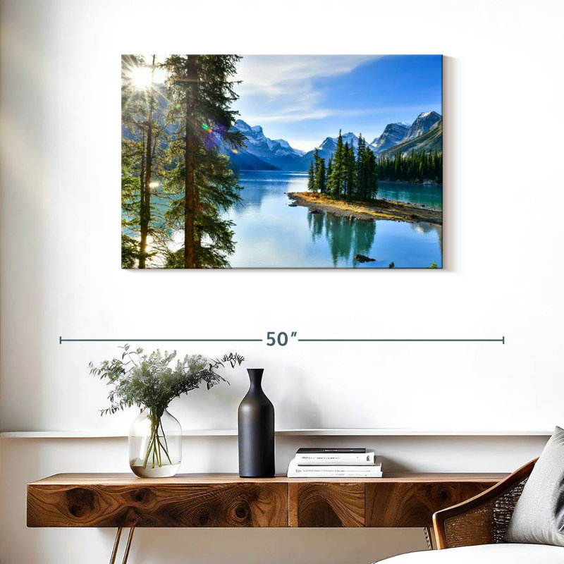 Alvord Sunny Maligne Lake, H 24 po x l 36 po