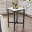Industrial Tall Square Bar Table