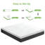Grand matelas Alwyn Home de 14 po, très grand matelas rafraîchissant en mousse à mémoire de forme pour un sommeil frais, support de décompression ergonomique à 5 zones, matelas dans une boîte.-594900972-594900969