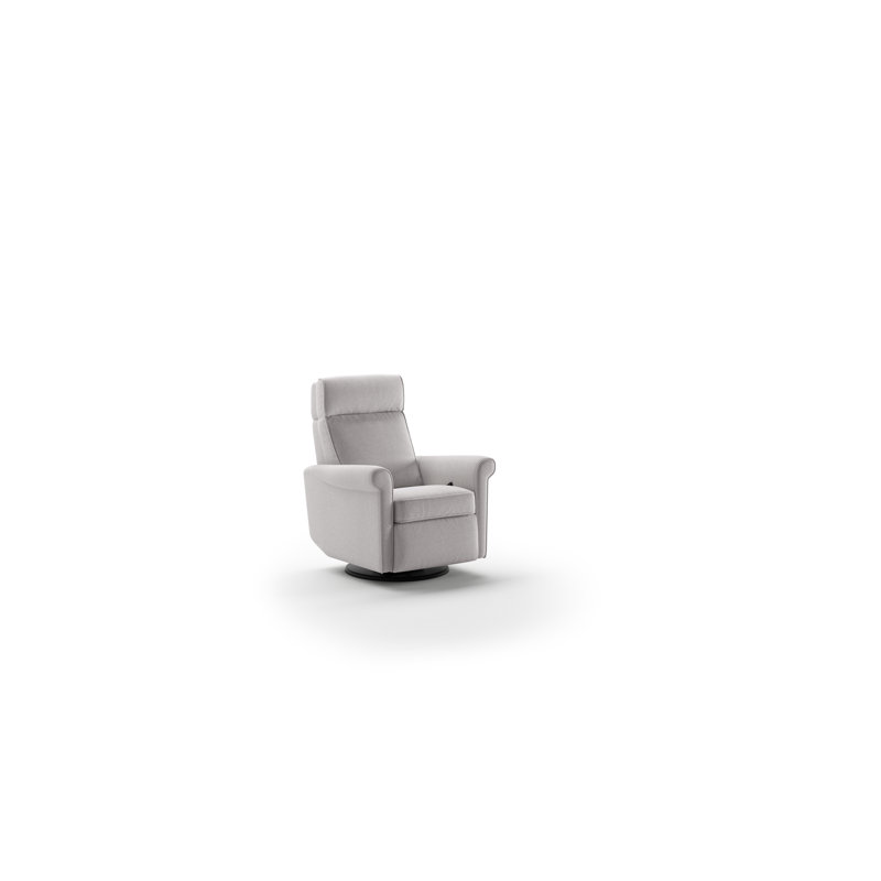 Rolled Recliner - Manual, Light Gray
