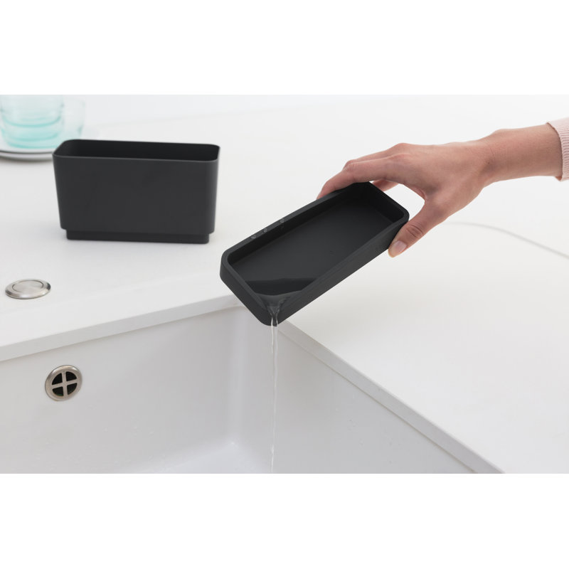 Brabantia Sinkside Plastic Caddy Organizer, Dark Gray