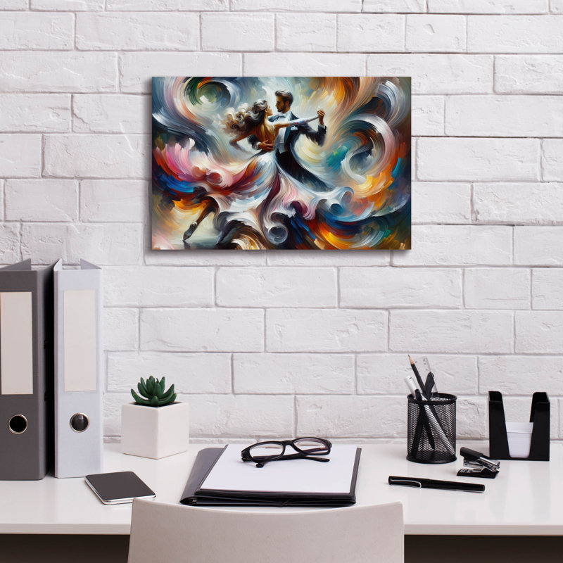 «Lets Dance» par Rich Monet, art mural sur toile, H 12 po x l 18 po x P 0,75 po