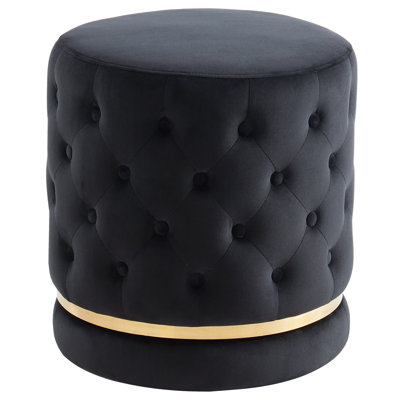 Farrish Upholstered Velvet Ottoman