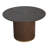 5-Piece Round Pedestal Dining Table Set With Woven Rope Backrest-122543925