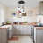 5-Light Cluster Pendant Lamp With Hammered Glass-1014804241