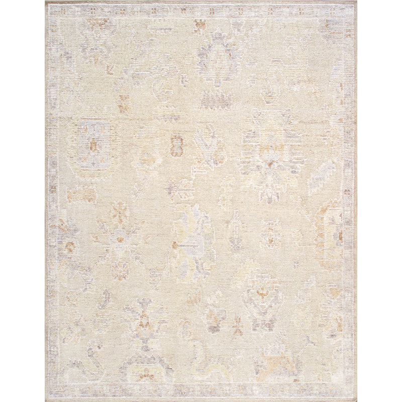 Oushak Hand Knotted Wool Oriental Rug