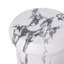 Eos 18.11"H Sculptural MGO Side Table with Faux Marble & Travertine Finish-125959550