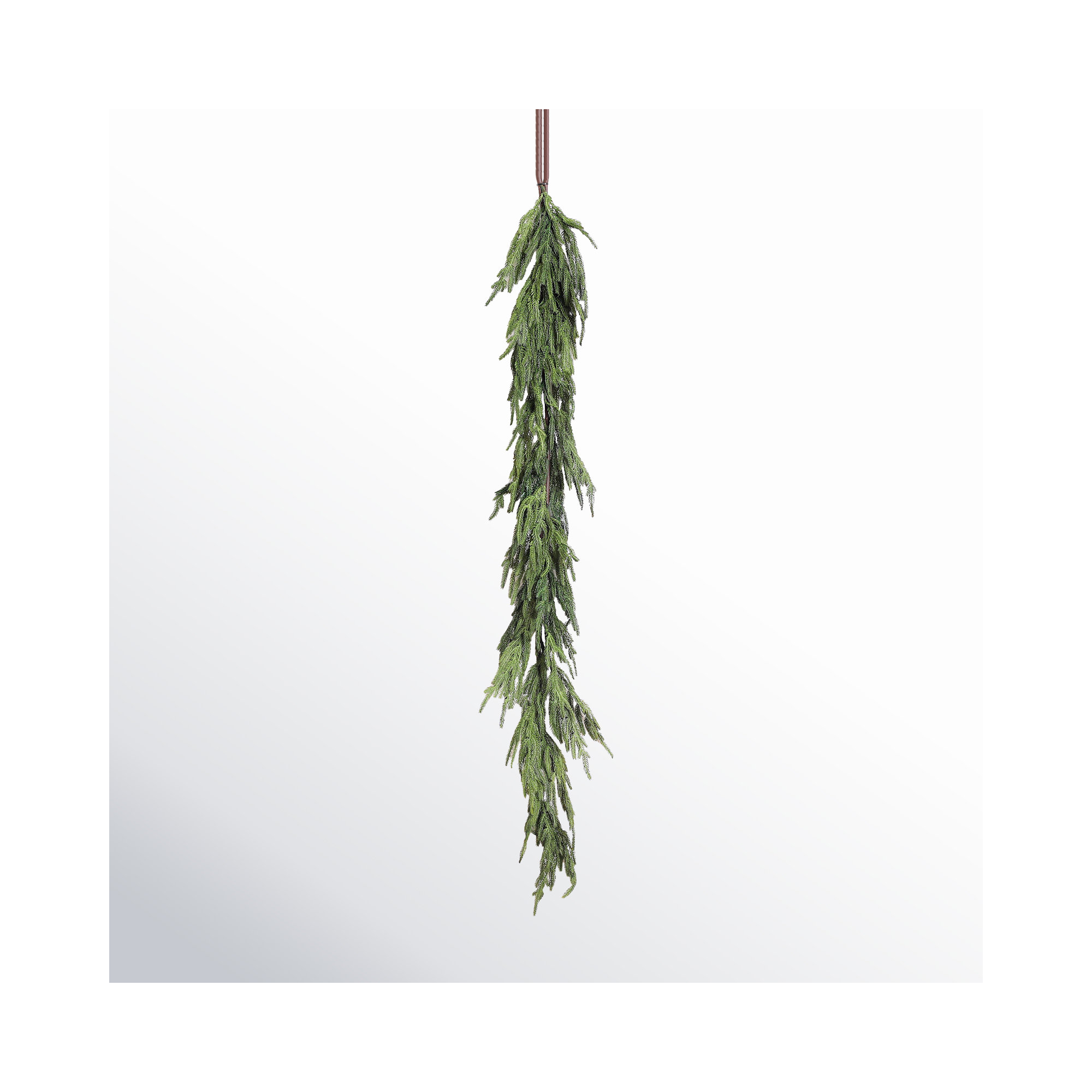 Real Touch Norfolk Pine Christmas Holiday Front Door Garland Table Runner, 15' L