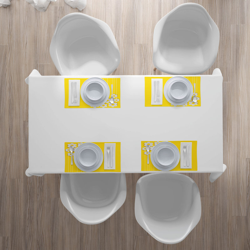 Polyester Floral Rectangle Placemat