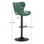 Swivel Upholstered Adjustable Height Counter Stool with Metal Frame-1665986919