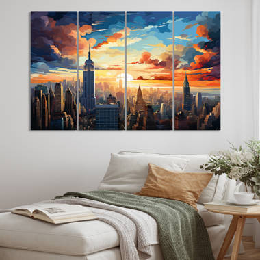 New York City Pop Art Canvas Multi Panel Canvas