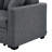 76.5" Linen Blend Upholstered Sectional With Pullout Bed And Chaise Storage-1316640153