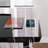Tempered Glass Top Height Adjustable Standing Desk, Computer Desk with Drawer and USB Charge-1006698345-1008077176