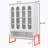 Modern Minimalist Double Door Shoe Cabinet With Adjustable Mesh Doors And High Foot Hollow Storage Cabinet Bottom, Compatible With Robotic Vacuum Cleaners-1112407037