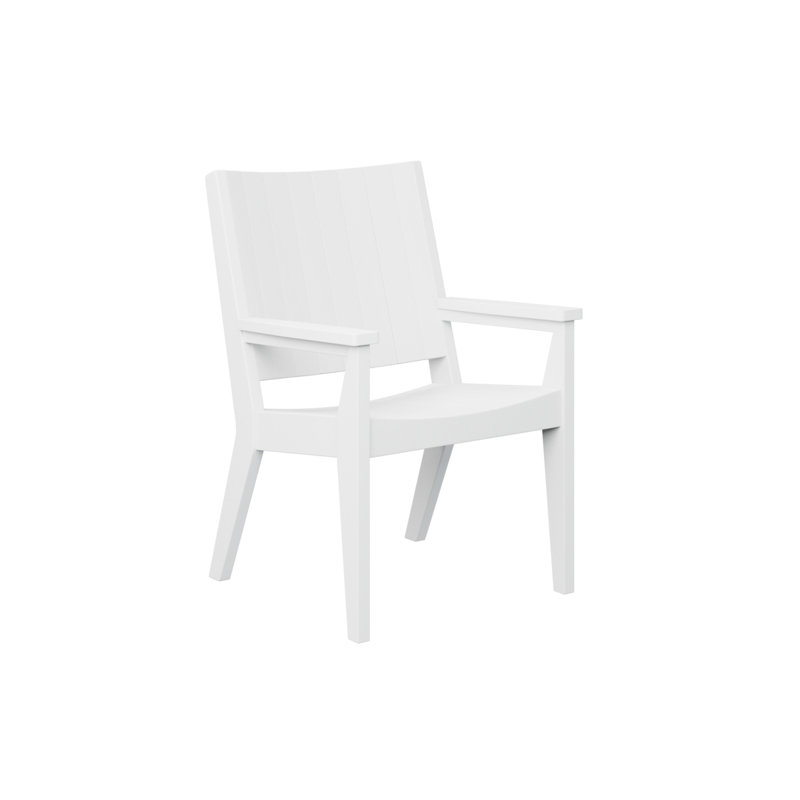 Chaise de salle à manger d'extérieur Mayhew, Blanc
