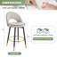 Tabouret de comptoir pivotant avec dossier bas et repose-pieds en métal 25 po AriaHome-1607245629-1607245630