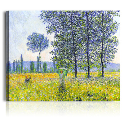 Effet de soleil sous les peupliers 1887 par Claude Monet, reproductions d'art classique sur toile, estampe numérique sur toile, 16 x 20 po