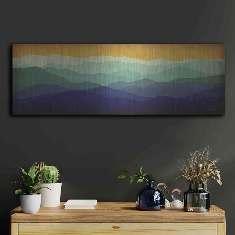 «Yellow Sky Mountains» par Ryan Fowler, H 12 po x l 36 po