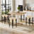 Mid-Century Modern Chair Set of 4 - 23.6" Backless Kitchen Stools with Beige Boucle Upholstery & Sturdy Metal Base-1783855644-1783855645