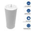 Lavabo sur pied classique en céramique blanche de 15 pouces, espace pour les salles de bain compactes, lisse, anti-débordement, rénovation historique dans les petites salles de bain, céramique haute température, finition sans joint, standard