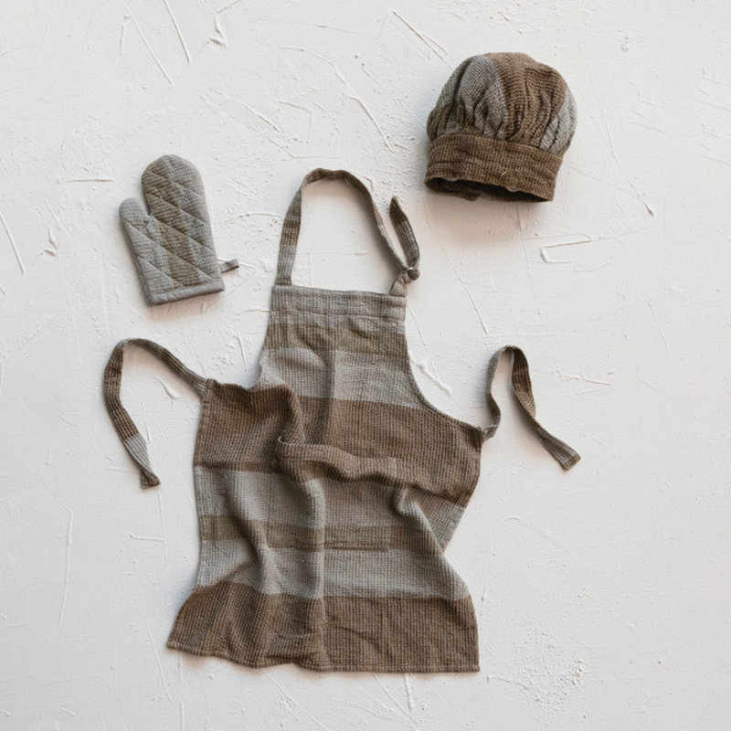 Striped Cotton Childrens Apron