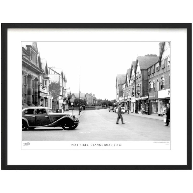 West Kirby, Grange Road C1955 by Francis Frith - Single Picture Frame Print, 45cm H x 60cm W x 2.3cm D