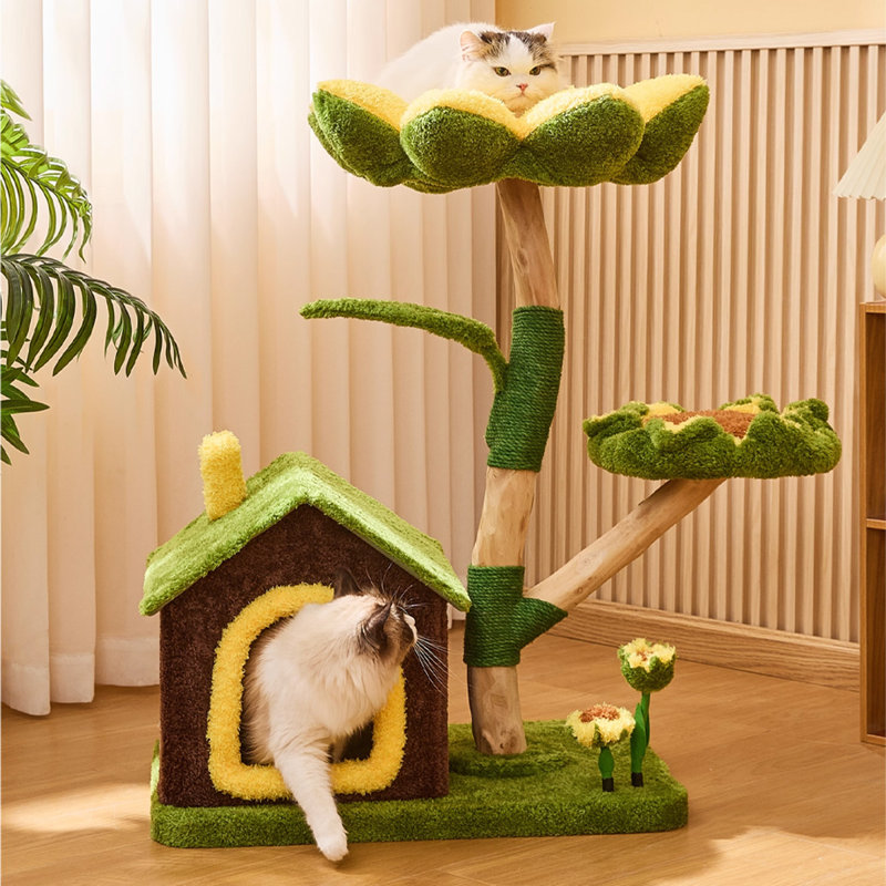 3 Tiers Cat Tree with Condons,Perch,Scratching Posts