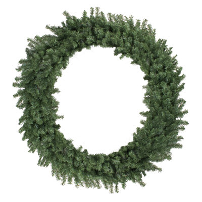Couronne de Noël artificielle canadienne en pin de taille commerciale non éclairée