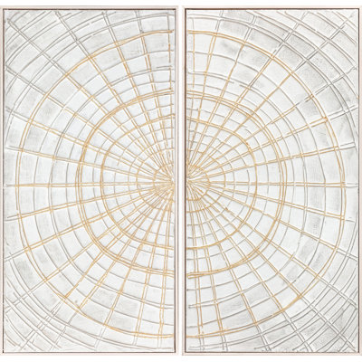 2 Piece Floater Frame Painting on Canvas