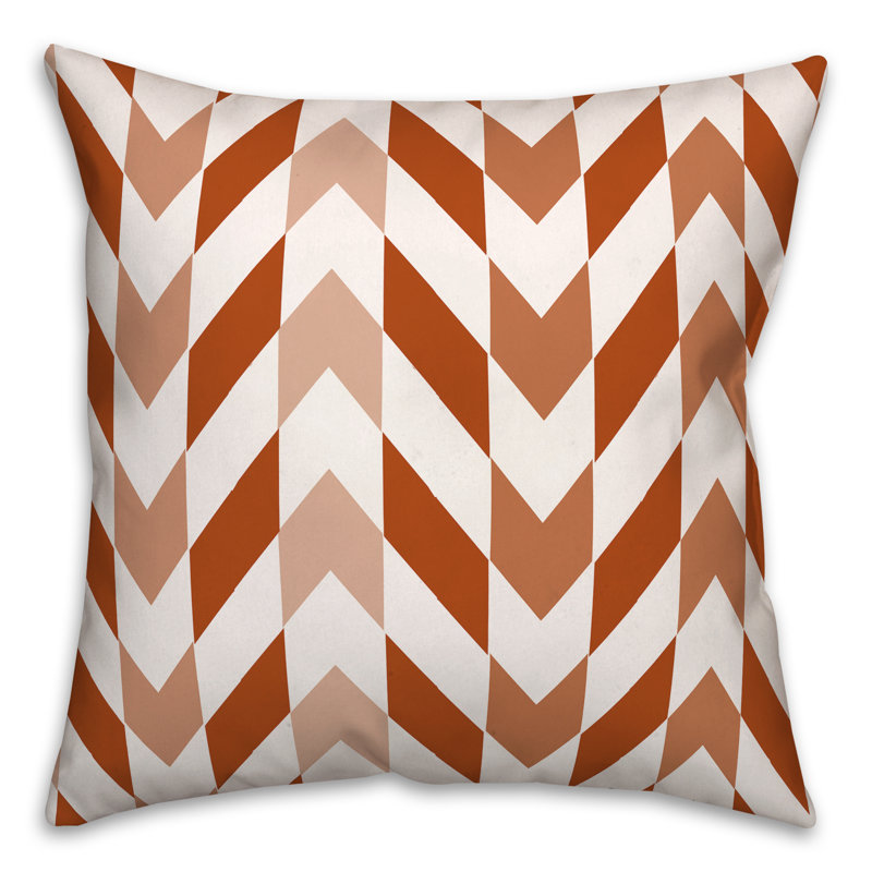  Coussin décoratif intérieur / extérieur, Orange / Rouge