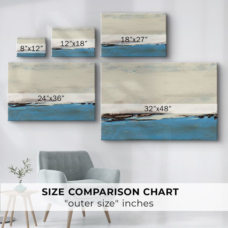 Ponts Cyan II - Cavas enveloppés de galerie, 24 x 36