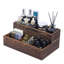 Pine Wood 6 Compartment Makeup Organiser
